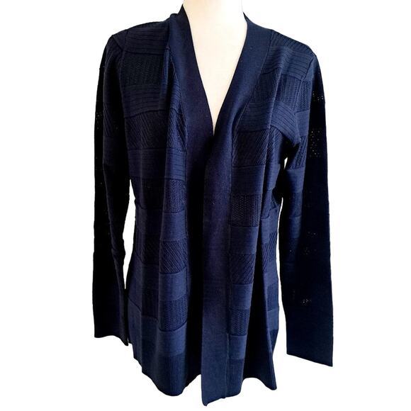Karen Scott Open Front Knit Cardigan - Picture 1 of 7